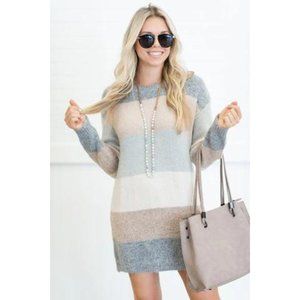Striped Sweater Dress